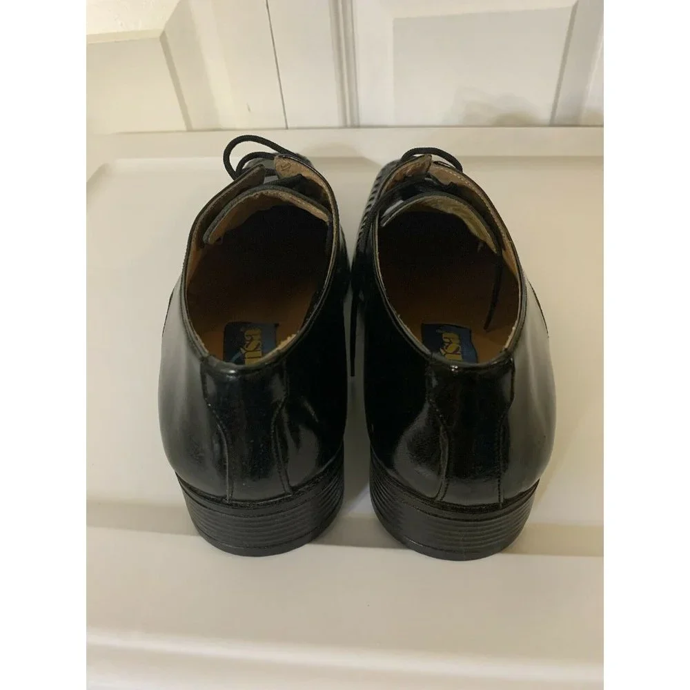 Yensa Men’s Sz‎ 10 Dress Shoes Black LACE UP OXFORDS